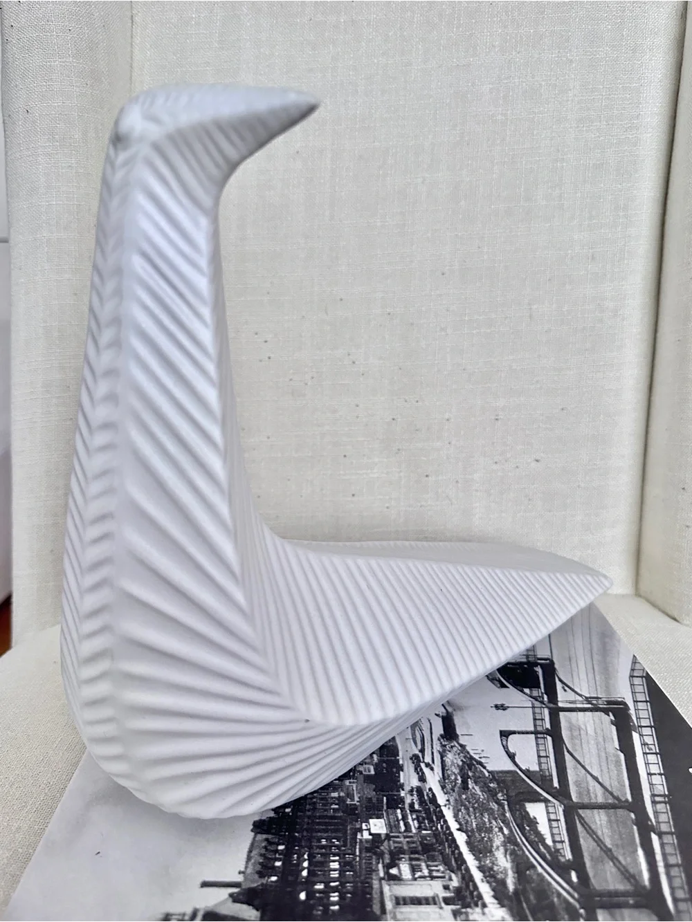 Jonathan Adler Menagerie Perched Bird Ceramic Matte White
